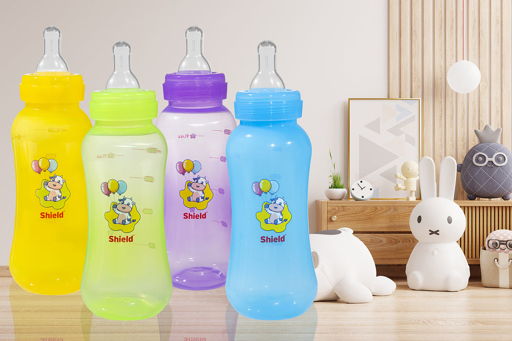 Classic Plus Breast Milk Storage, Breast feeding Bottles with Slow Flow Nipples and Travel Caps, BPA Free