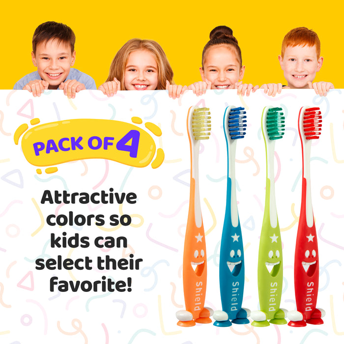 Giggles Toothbrush Fun Design Flexible Grip and Best for Kids Oral Care - Super Soft Bristles