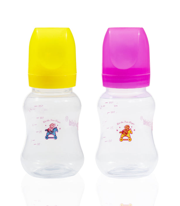 Classic Feeder with Silicone and Slow-Flow Nipple with Travel Caps, Made with Polypropylene and BPA FREE