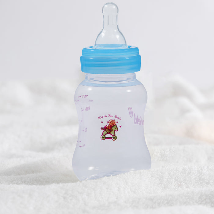 Classic Feeder with Silicone and Slow-Flow Nipple with Travel Caps, Made with Polypropylene and BPA FREE